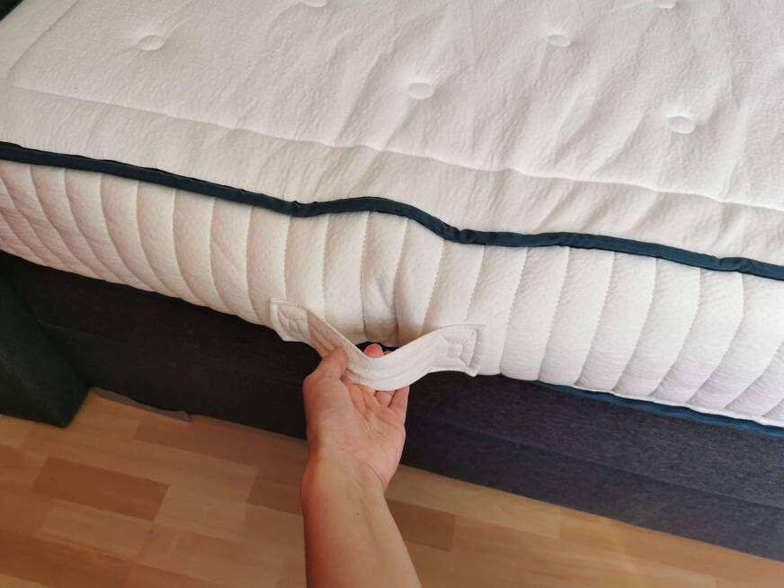 matelas kipli latex naturel poignees